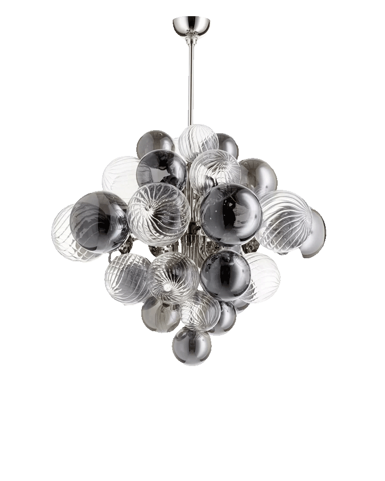 WOMO Smoked Glass Bubble Chandelier-WM2198