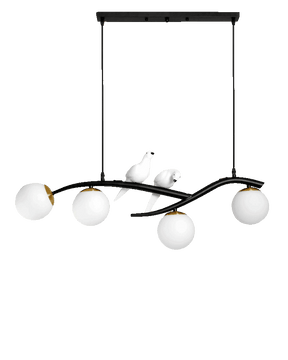WOMO Branching Frosted Glass Bubble Chandelier-WM2258