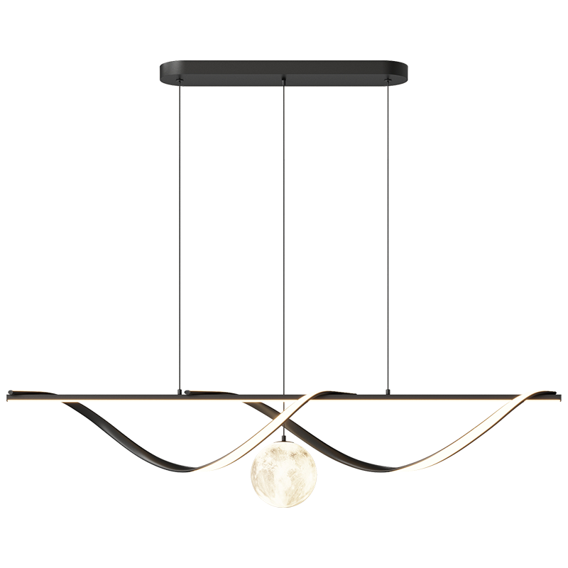 WOMO Moon Sculptural Linear Chandelier-WM2239