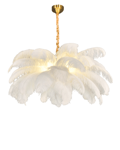 WOMO Palm Feather Chandelier-WM2216