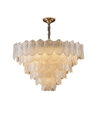 WOMO Tiered Glass Chandelier-WM3033