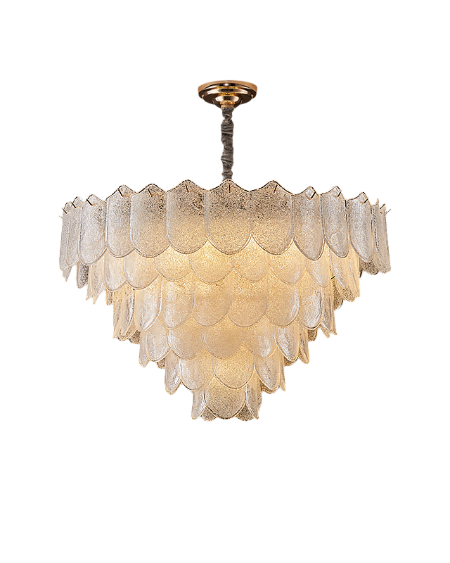 WOMO Tiered Glass Chandelier-WM3033
