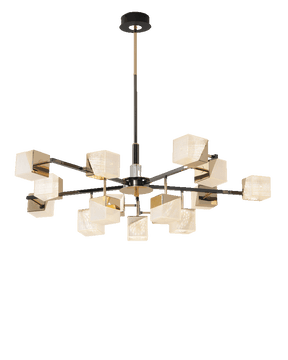 WOMO Cubes Gold Chandelier-WM2211