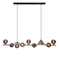 WOMO Linear Glass Globe Chandelier-WM2257