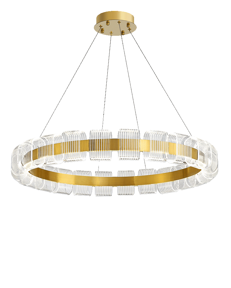 WOMO Gold Circular Led Chandelier-WM2166