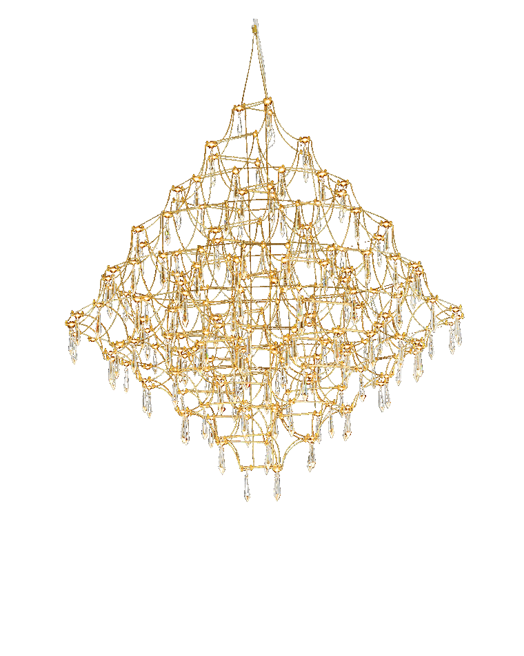 WOMO Large Sculptural Crystal Chandelier-WM2201