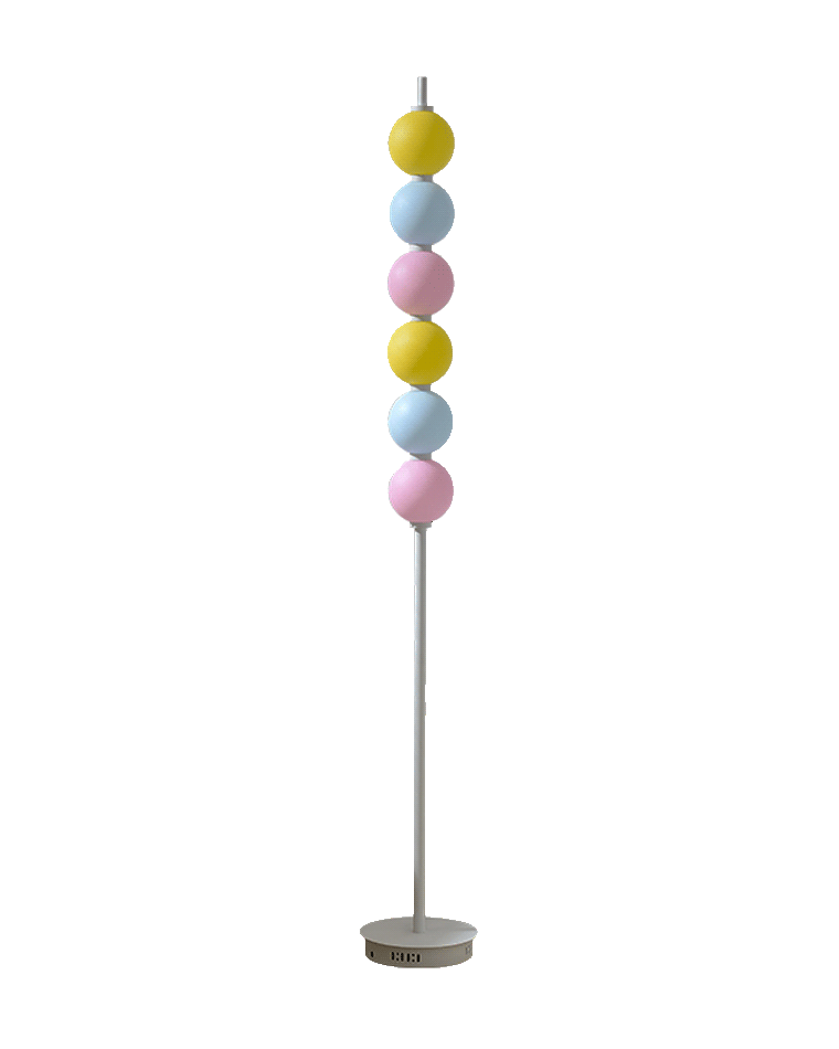 WOMO Colorful Stacked Ball Dimmable Corner Floor Lamp-WM7071