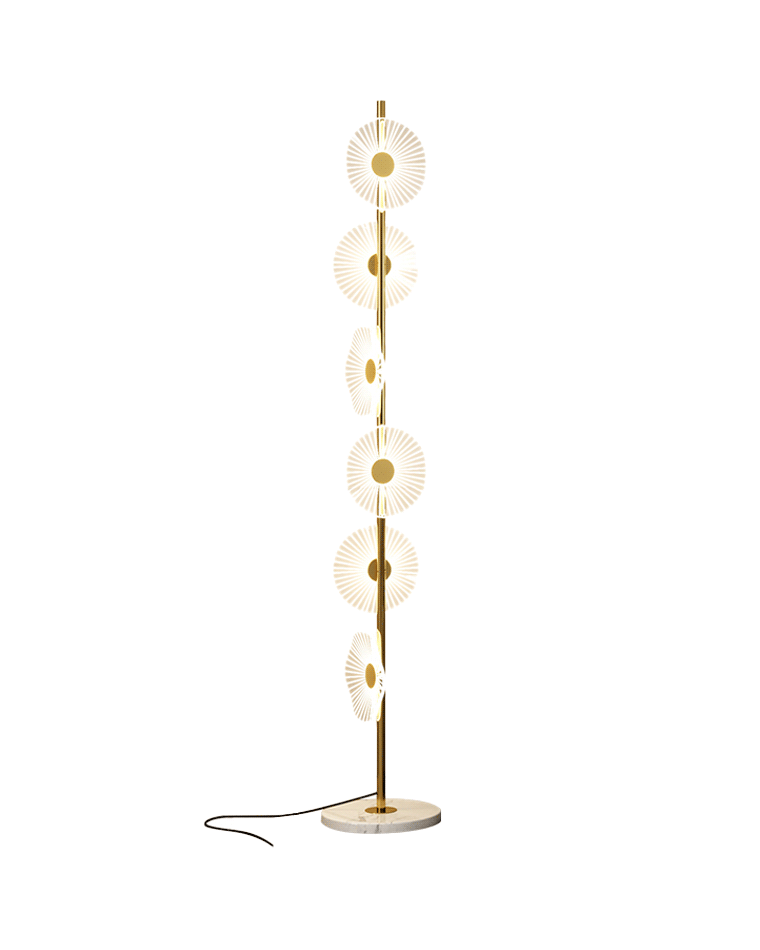 WOMO Multi-light Dimmable Floor Lamp with Remote-WM7075