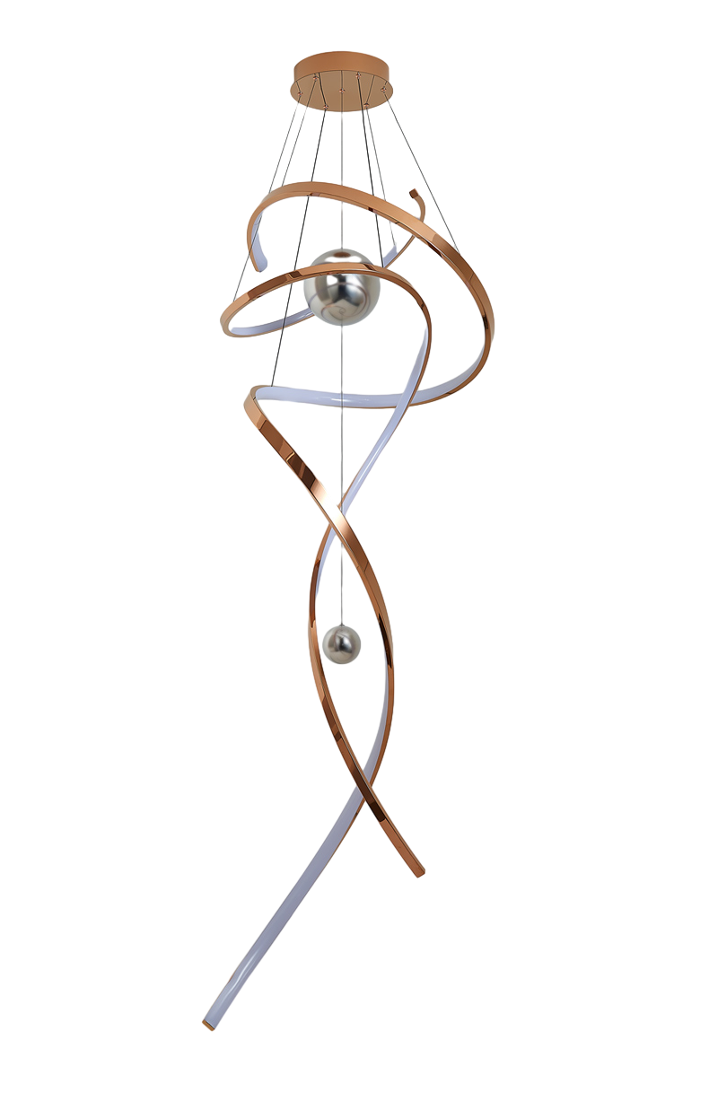 WOMO Spiral Foyer Chandelier-WM2246