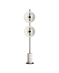 WOMO 2-bulb Marble Floor Lamp-WM7032