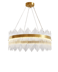 WOMO Glass Rods Round Chandelier-WM2186