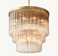 WOMO Tronchi Glass Tiered Chandelier - Cielo
