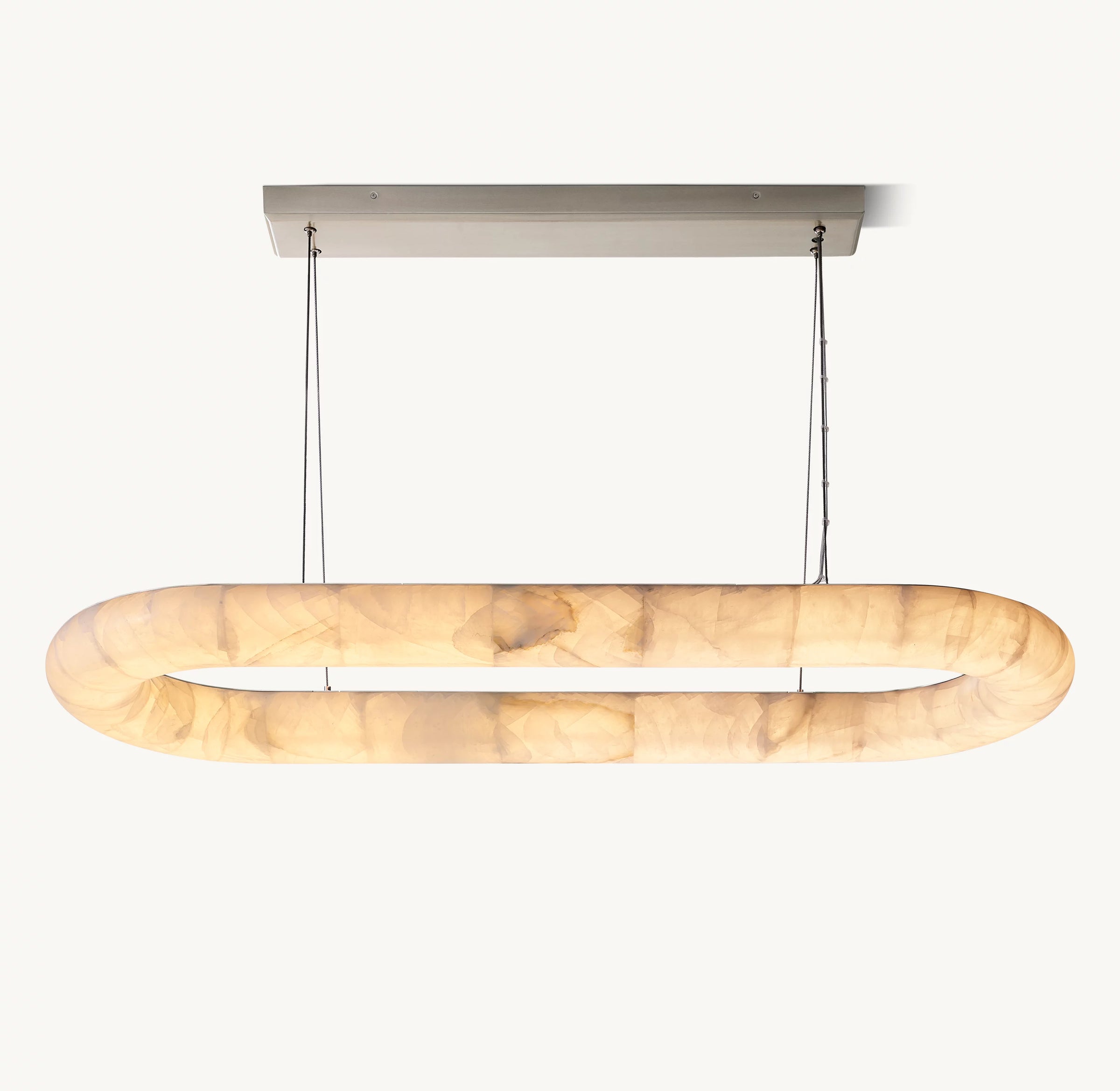 WOMO Lisse Linear Alabaster Chandelier - Rivage