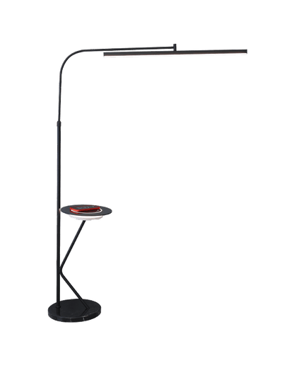 WOMO Linear Reading Floor Lamp with Charging Tray-WM7061