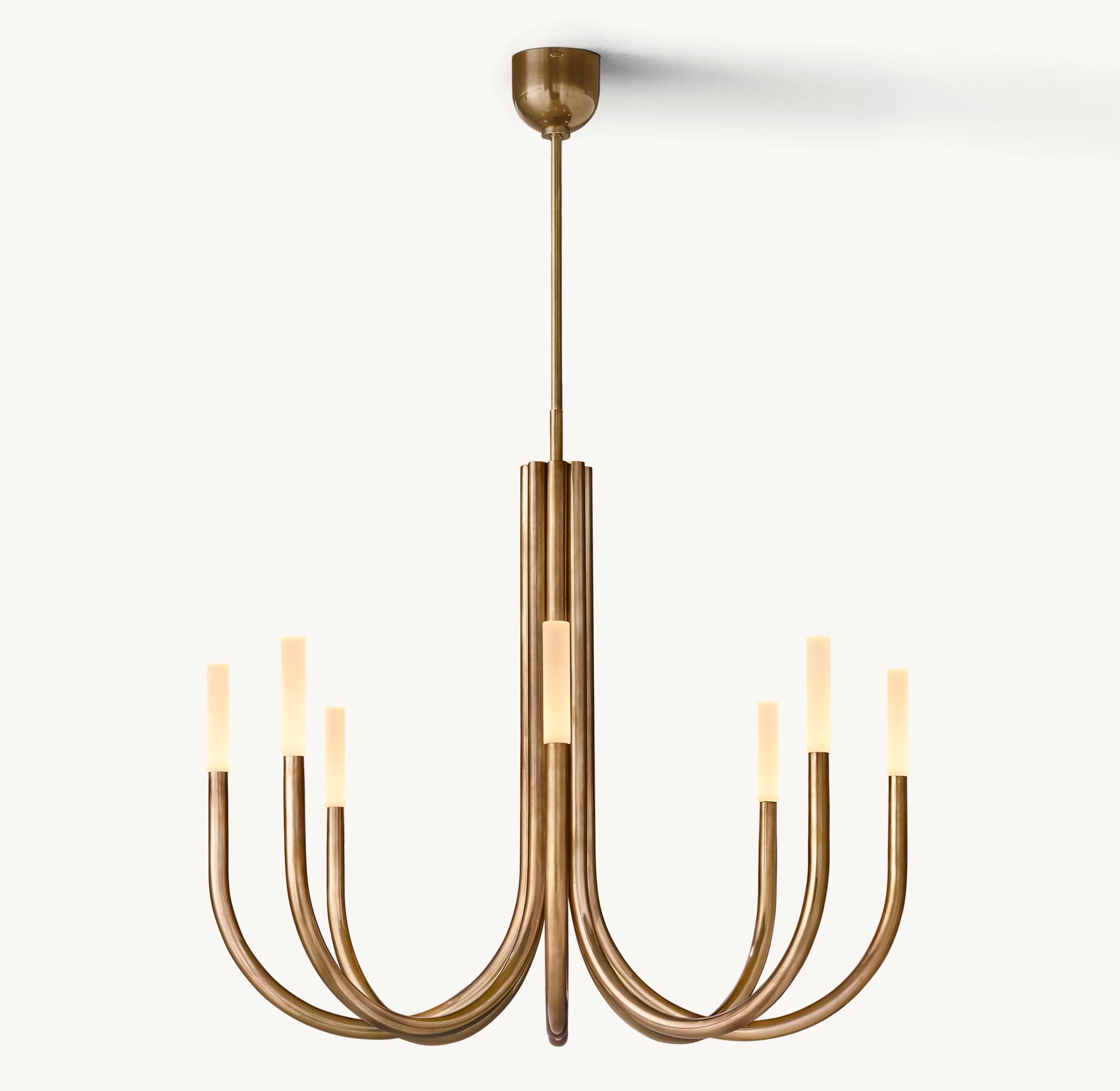 WOMO Candlestick Swoop Arm Chandelier - Rousseau