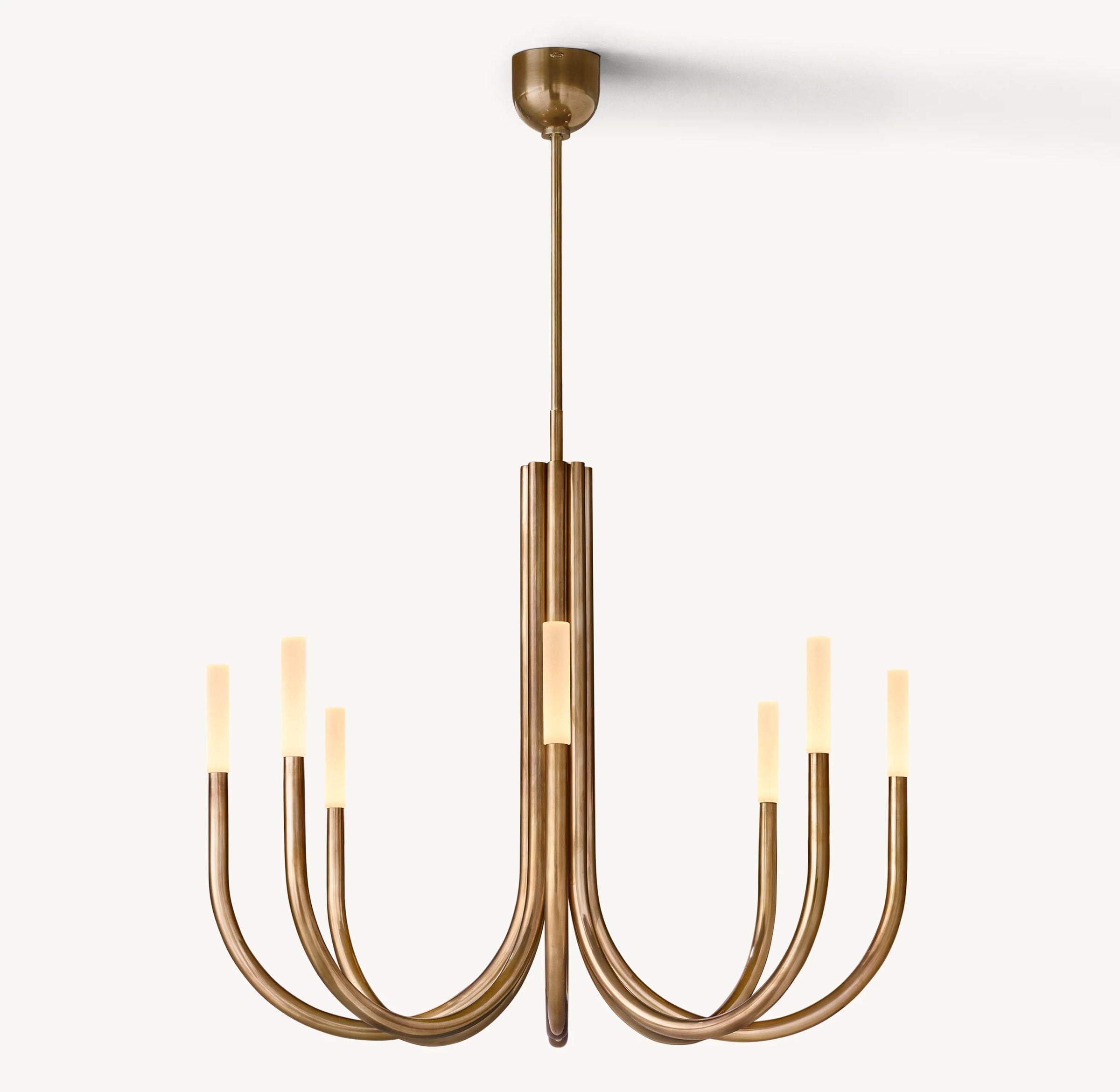 WOMO Candlestick Swoop Arm Chandelier - Rousseau