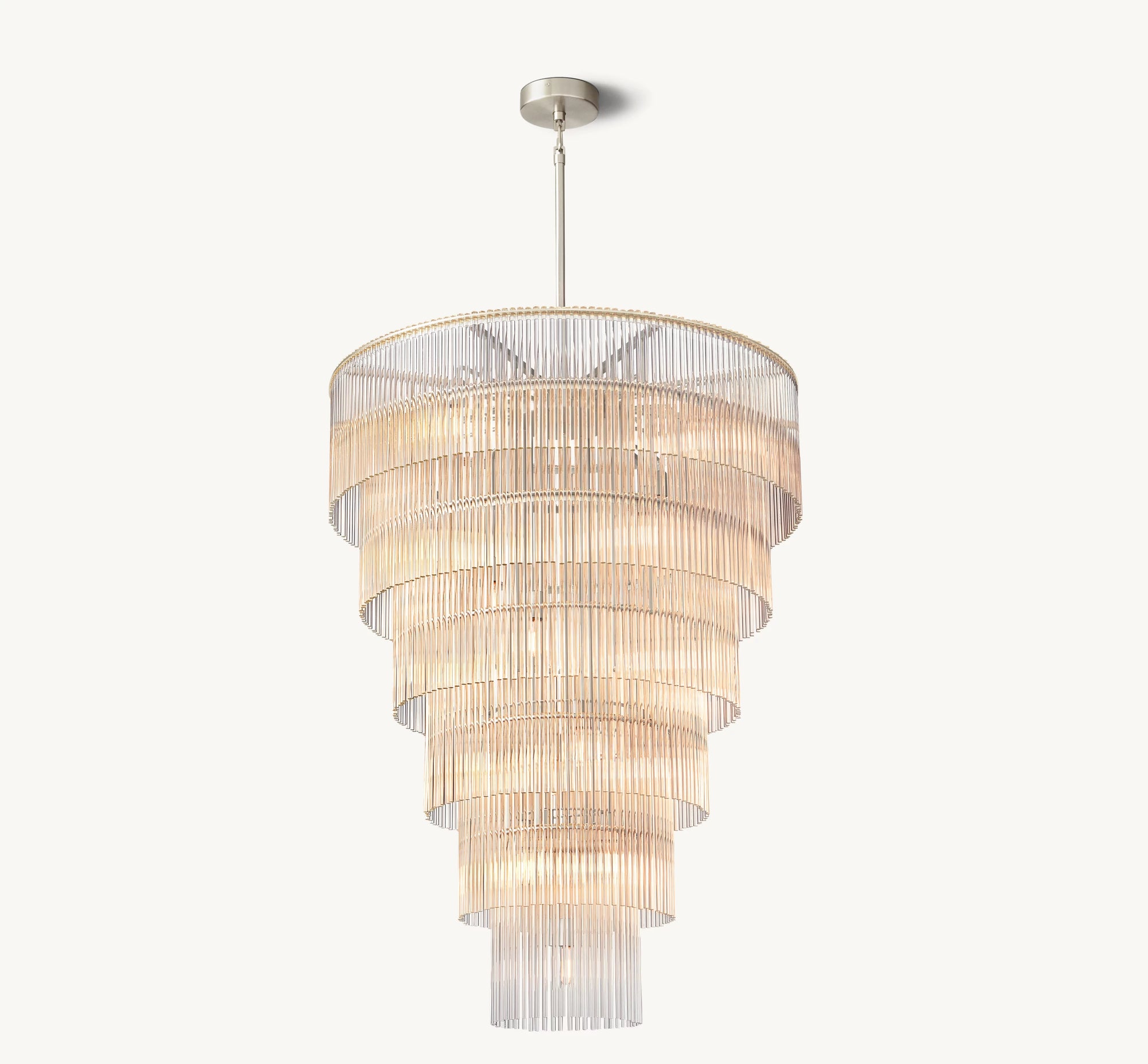WOMO Crystal Rod Tiered Chandelier - Amadeo