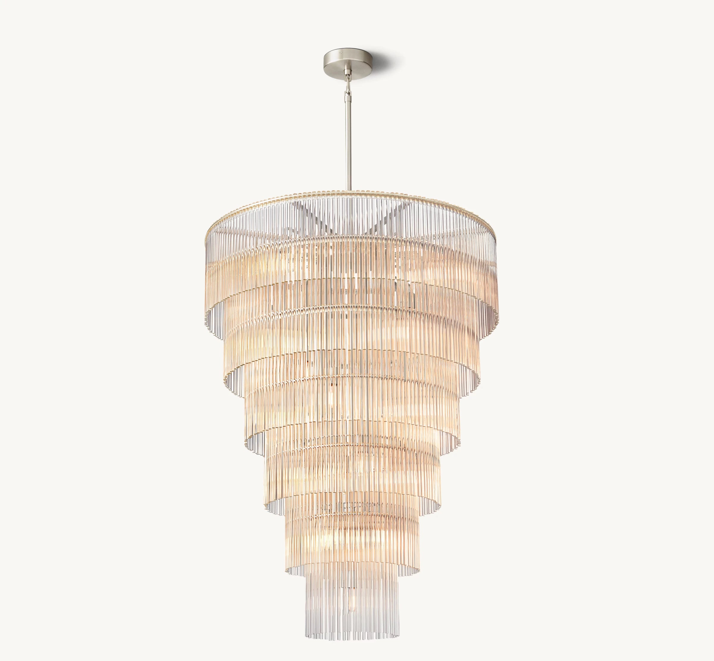 WOMO Crystal Rod Tiered Chandelier - Amadeo