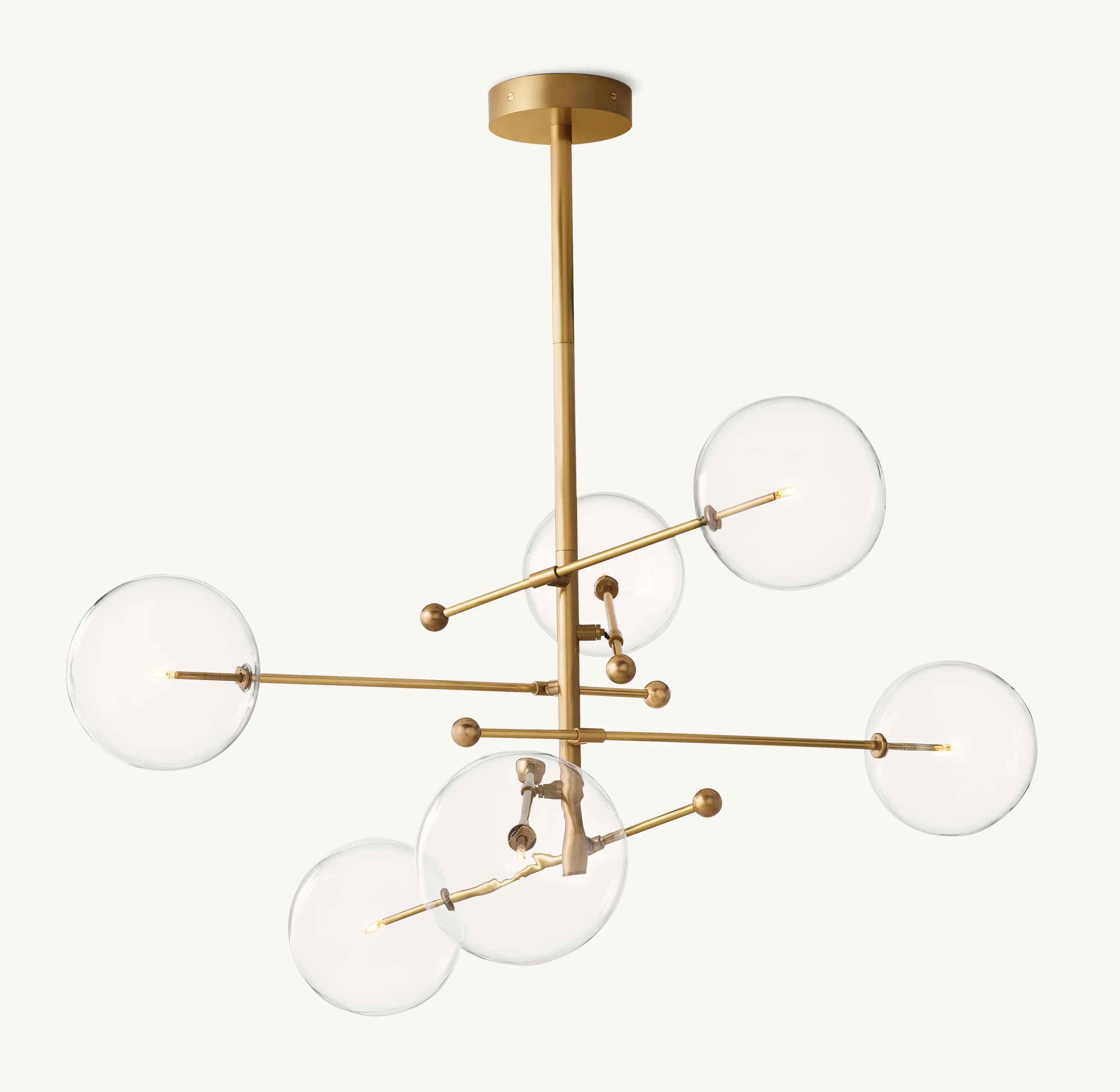 WOMO Sputnik Globe Glass Chandelier - Mobile