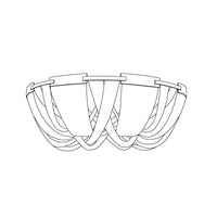 WOMO Bowl Fringe Flush Mount Ceiling Light-WM1137