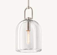 WOMO Cloche Crystal Pendant Light - Botanist