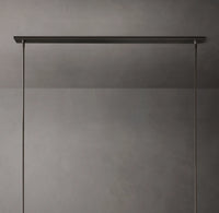 WOMO Cylindrical Milk Glass Linear Chandelier - Ravelle