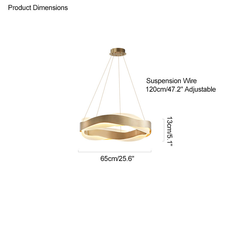 WOMO Wave Circular LED Chandelier-WM2195