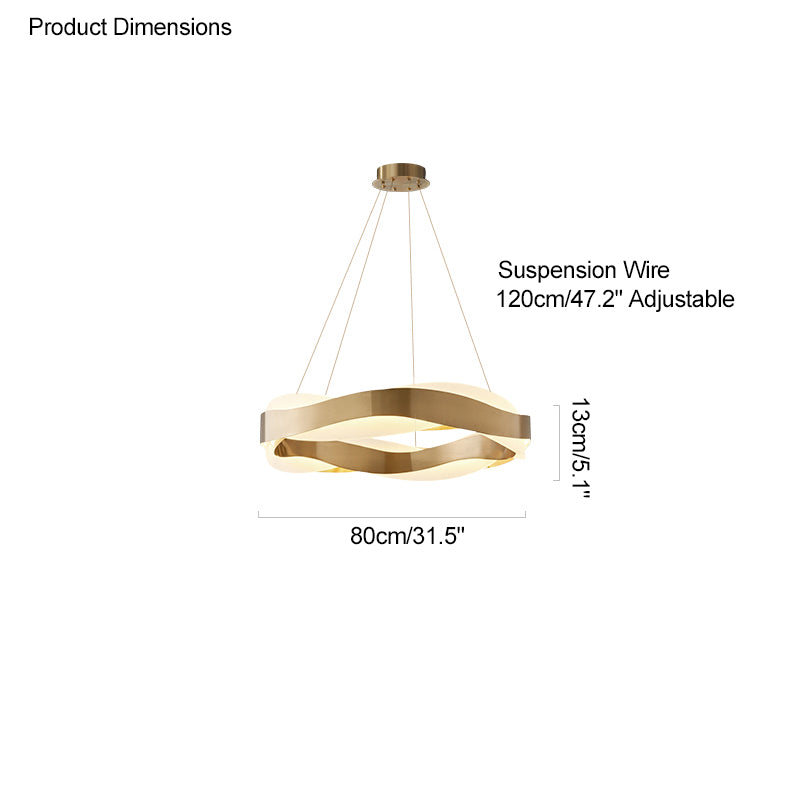 WOMO Wave Circular LED Chandelier-WM2195