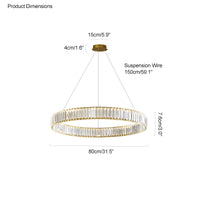 WOMO 2 Tier Circular Crystal Chandelier-WM2192