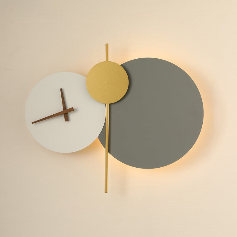 WOMO Sculptural Wall Clock with Led Light-WM6089