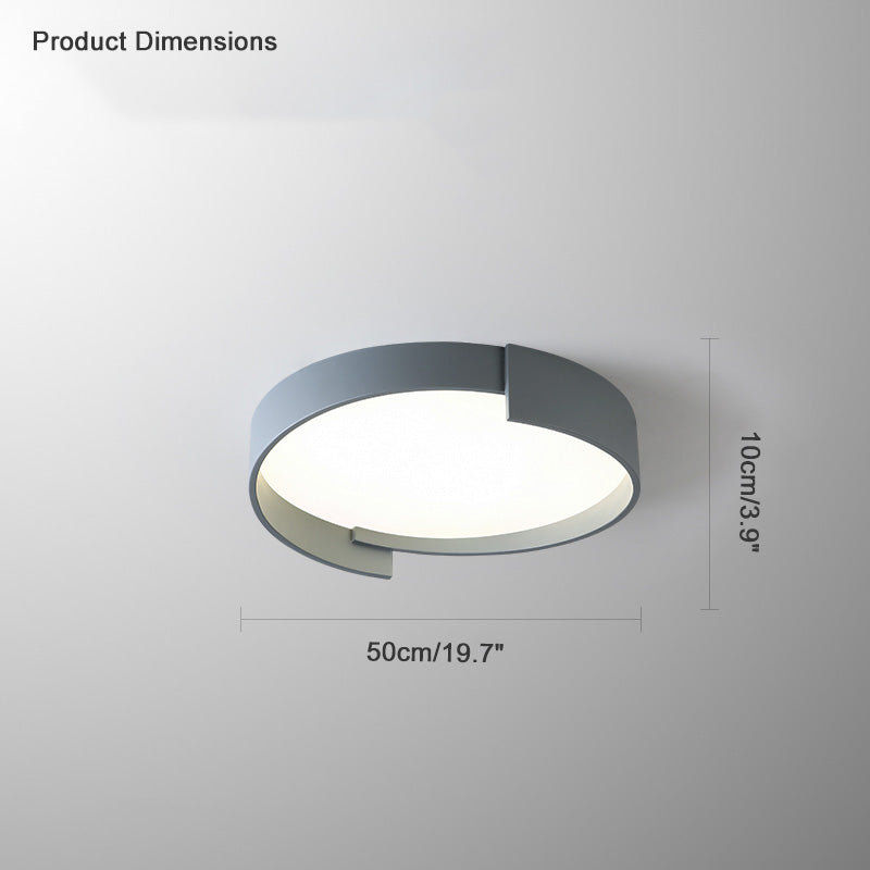 WOMO Round Asymmetrical Flush Mount Ceiling Light-WM1060