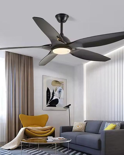 WOMO Low Profile Modern Ceiling Fan Lamp-WM5062