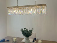 WOMO Crystal Prism Rectangular Chandelier - Rhys