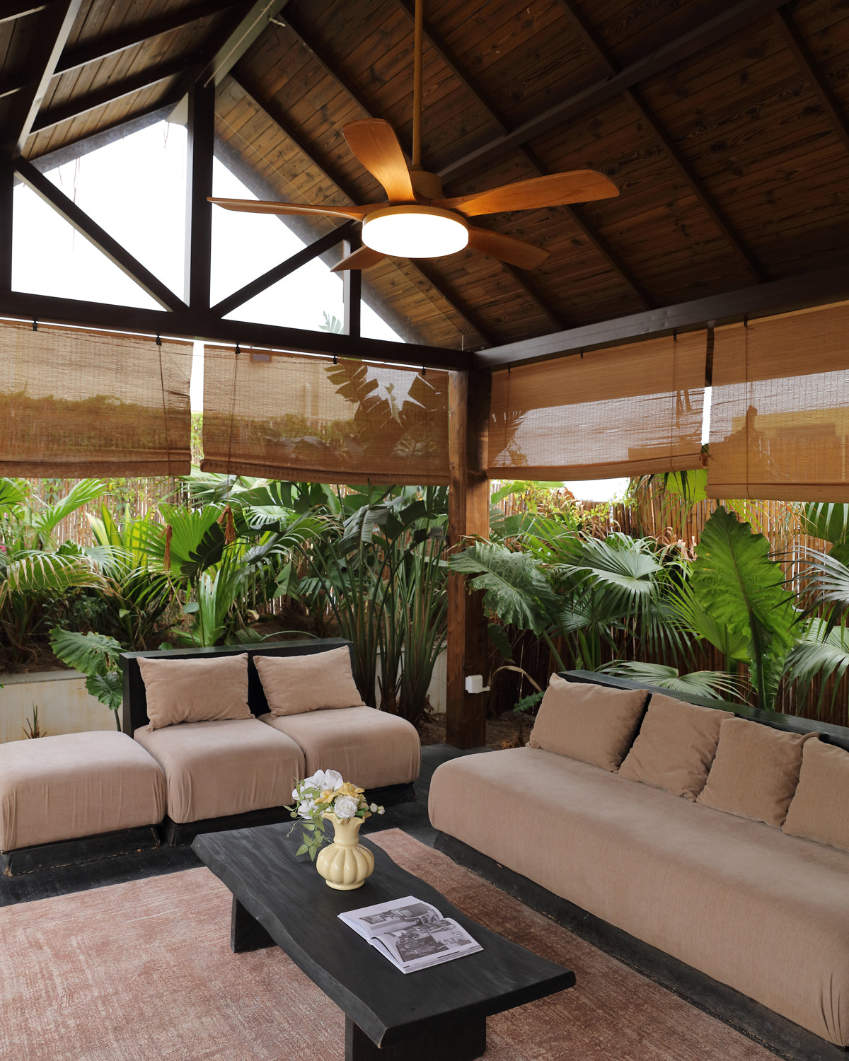 WOMO Scandi Reversible Ceiling Fan with Light-WM5002