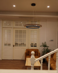 WOMO Circular Wood Led Chandelier-WM2492
