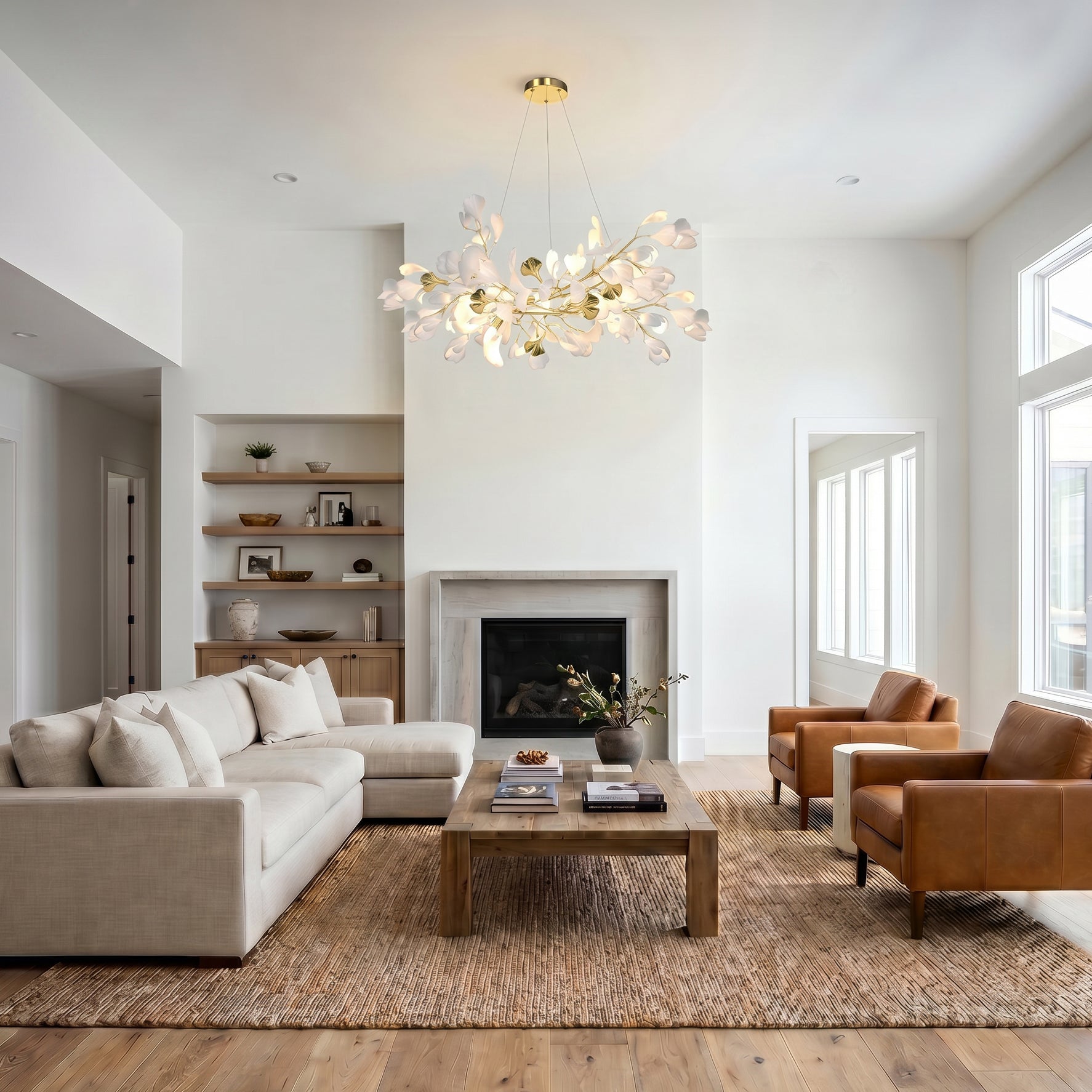 WOMO Gingko Branch Chandelier-WM2424