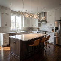 WOMO Gingko Long Chandelier-WM2430