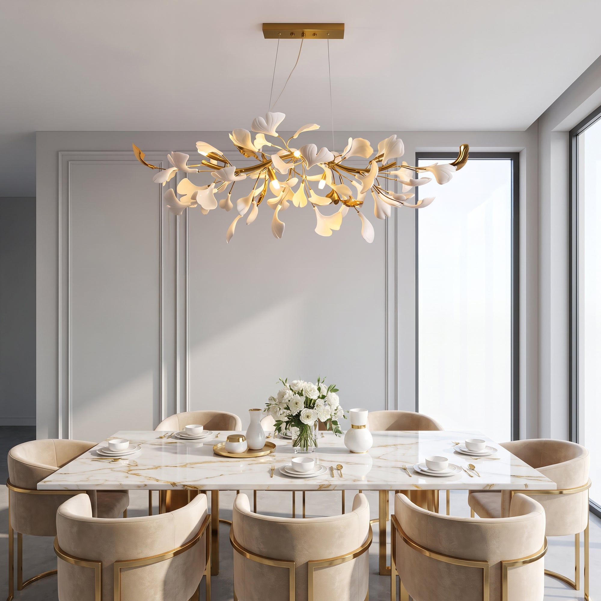 WOMO Gingko Linear Chandelier-WM2432