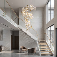 WOMO Gingko Spiral Chandelier-WM2423