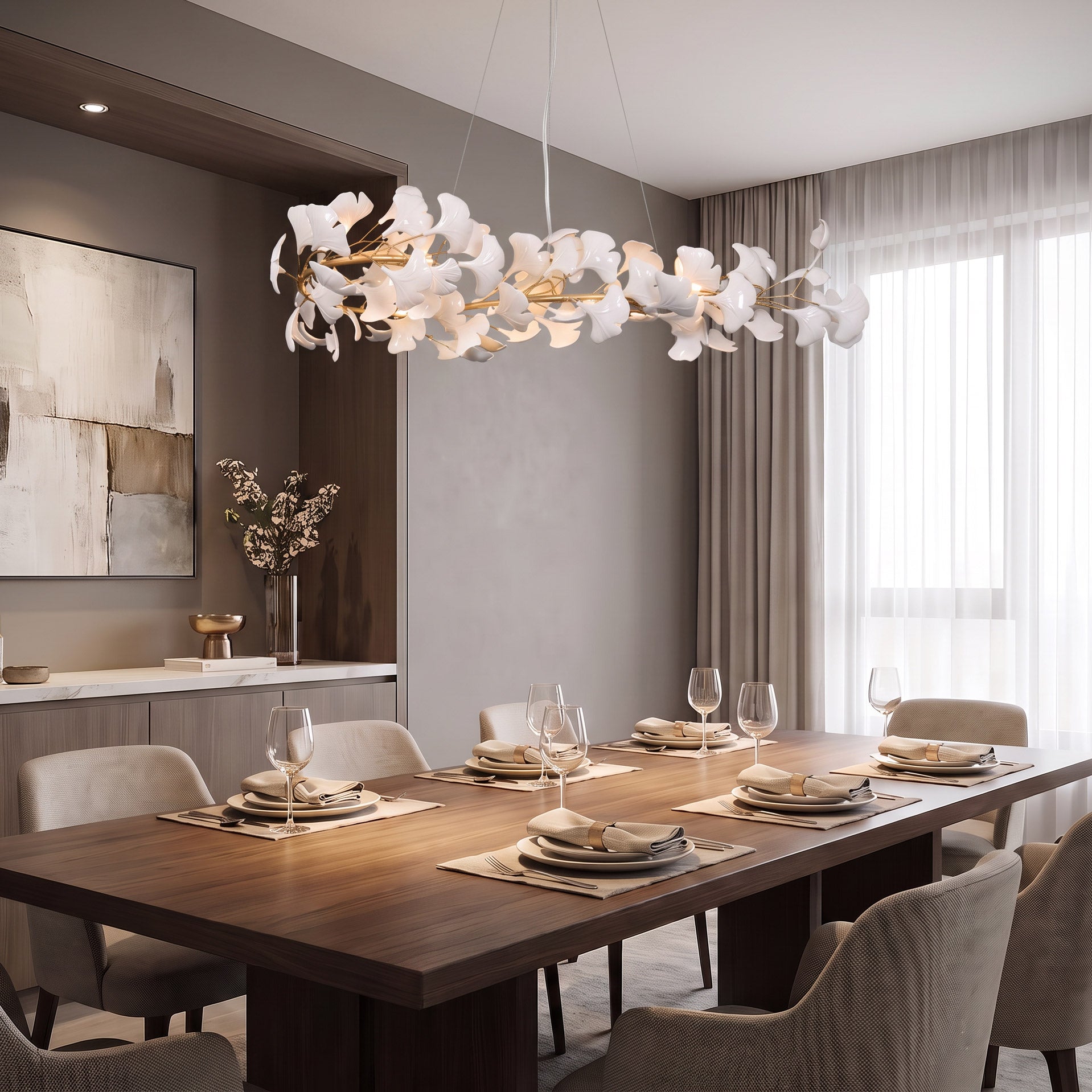 WOMO Gingko Linear Chandelier-WM2415