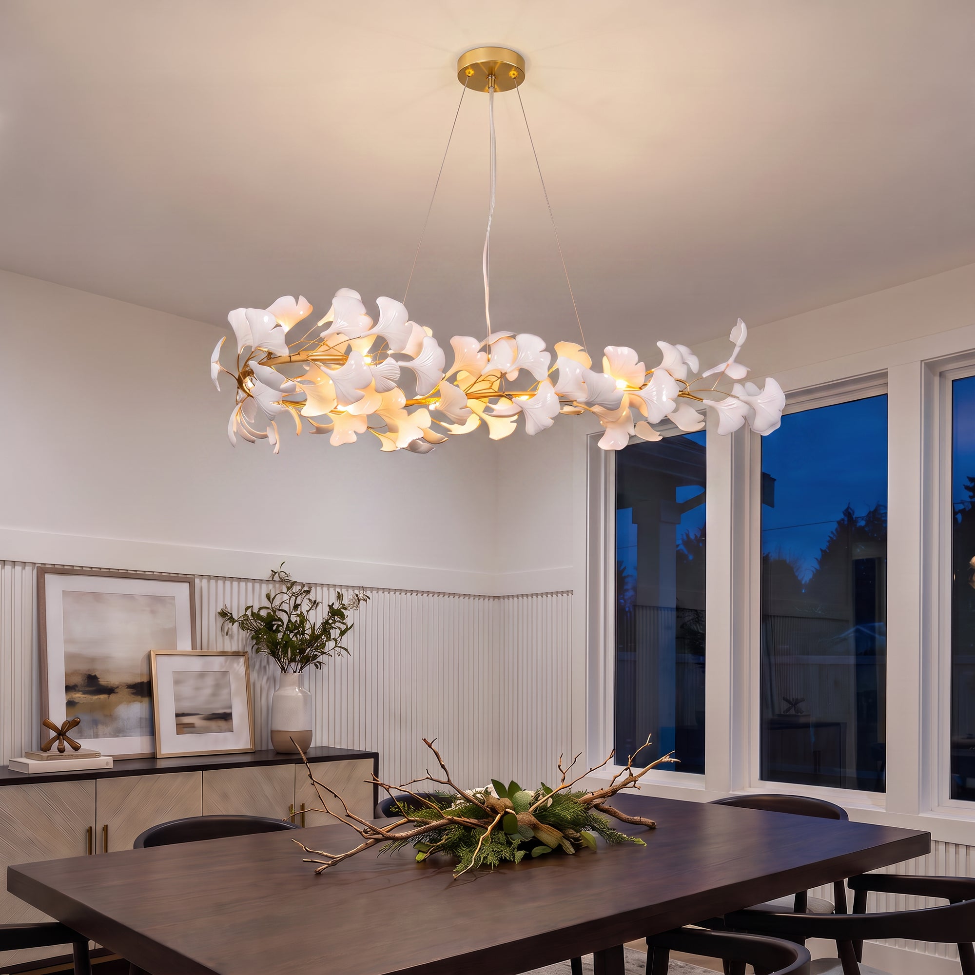 WOMO Gingko Linear Chandelier-WM2415