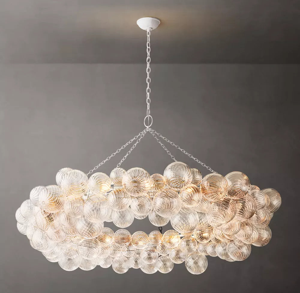 WOMO Glass Bubble Ring Chandelier - Talia