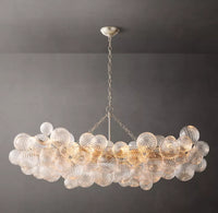 WOMO Glass Bubble Linear Chandelier - Talia
