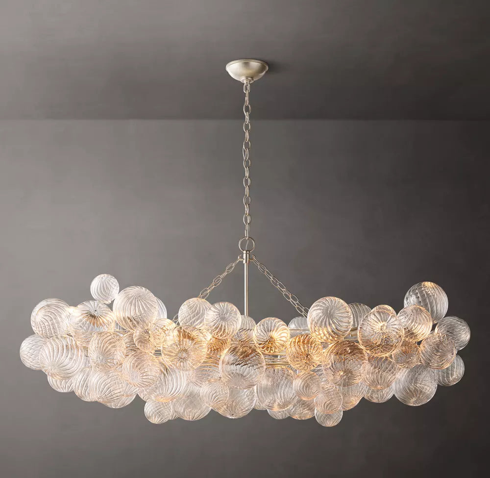 WOMO Glass Bubble Linear Chandelier - Talia