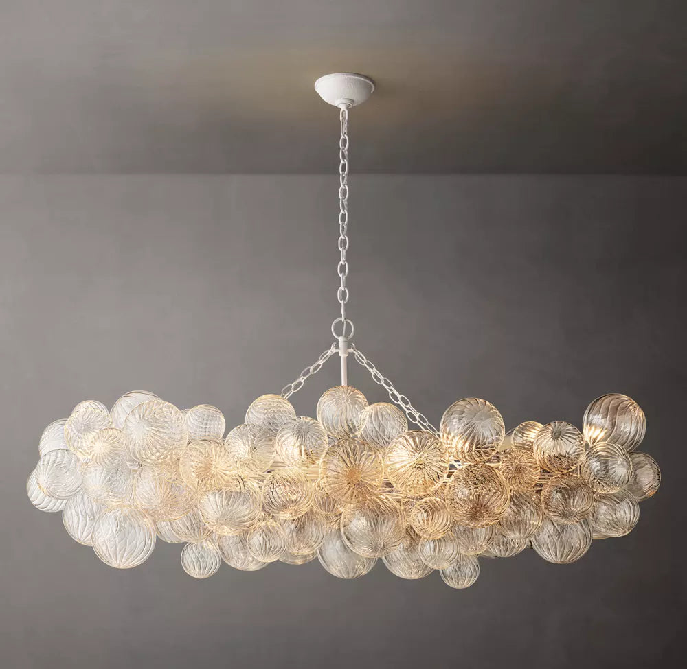 WOMO Glass Bubble Linear Chandelier - Talia