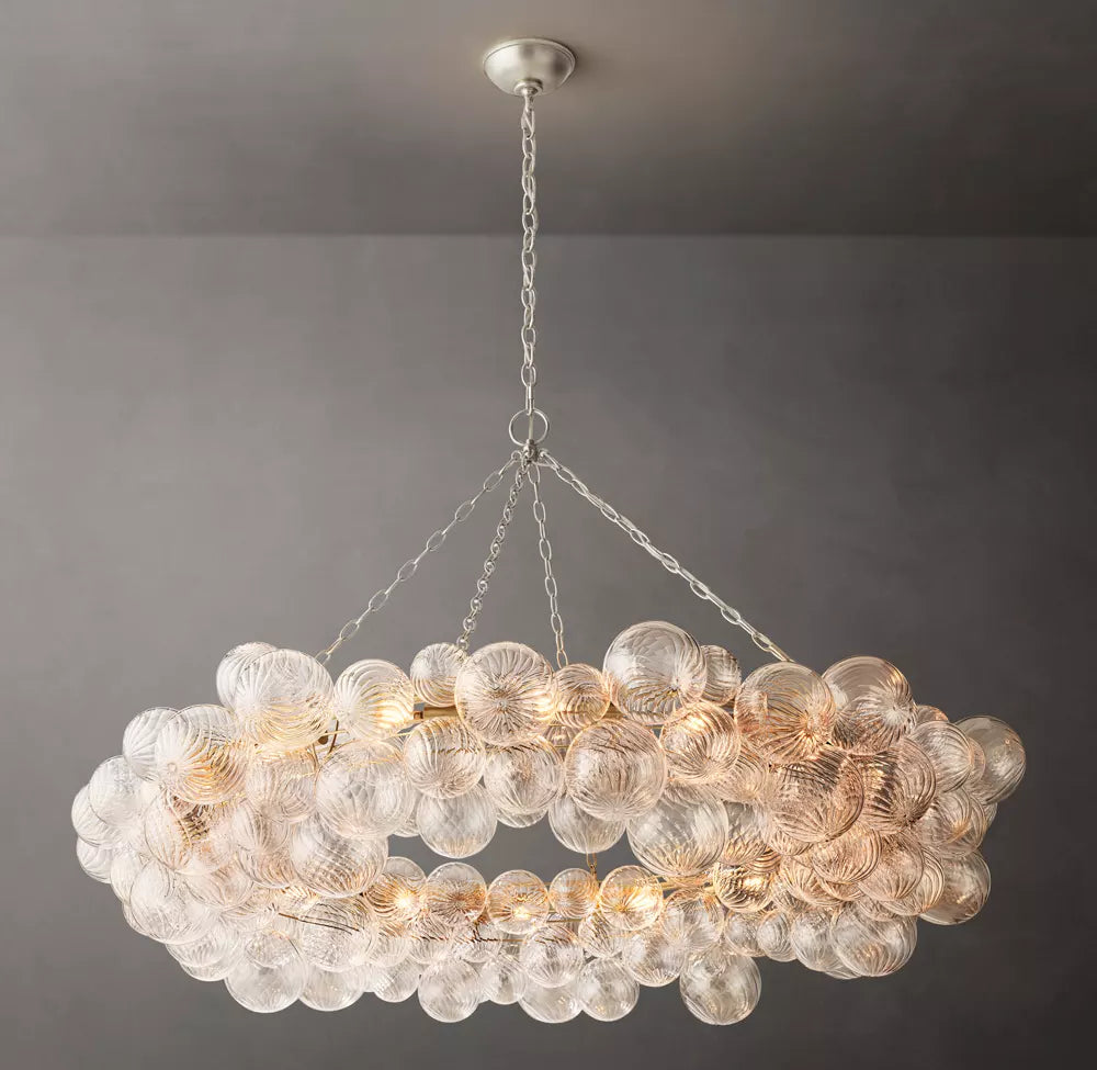 WOMO Glass Bubble Ring Chandelier - Talia