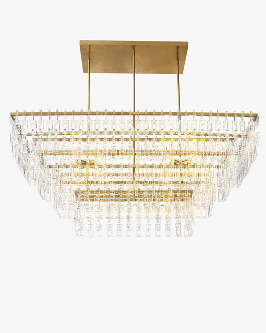 WOMO Chain Crystal Rectangular Chandelier - Marignan