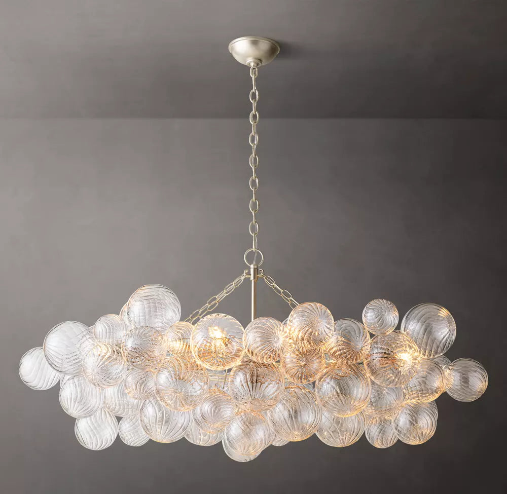 WOMO Glass Bubble Linear Chandelier - Talia