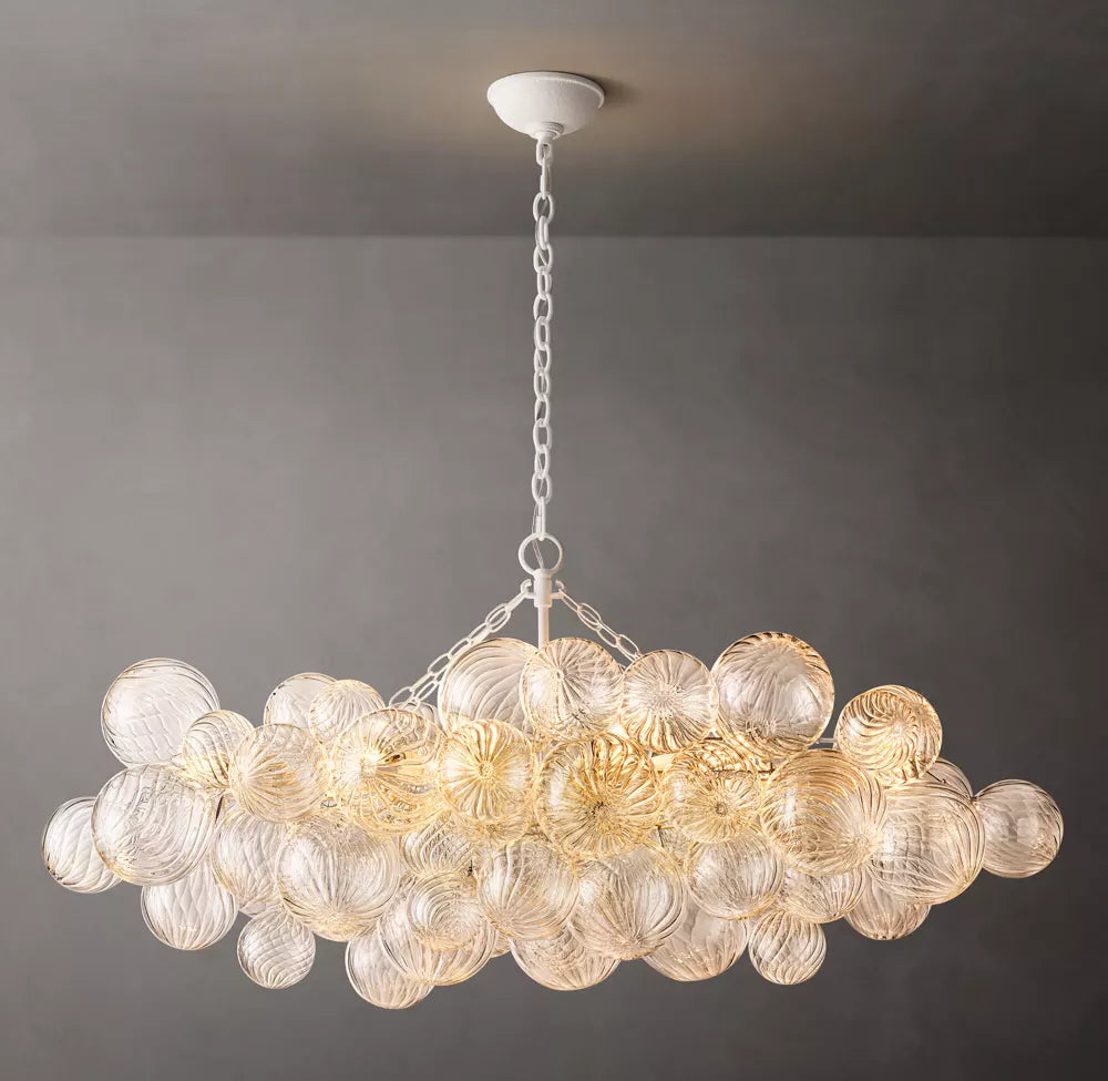 WOMO Glass Bubble Linear Chandelier - Talia