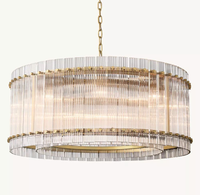WOMO Ribbed Glass Round Chandelier - San Marco